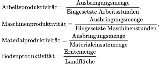Diverse Arten von Produktivität